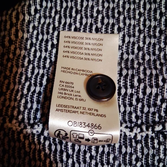 Maeve By Anthropologie Plunging Polo Cardigan Black and White Size‎ XS - Picture 8 of 11